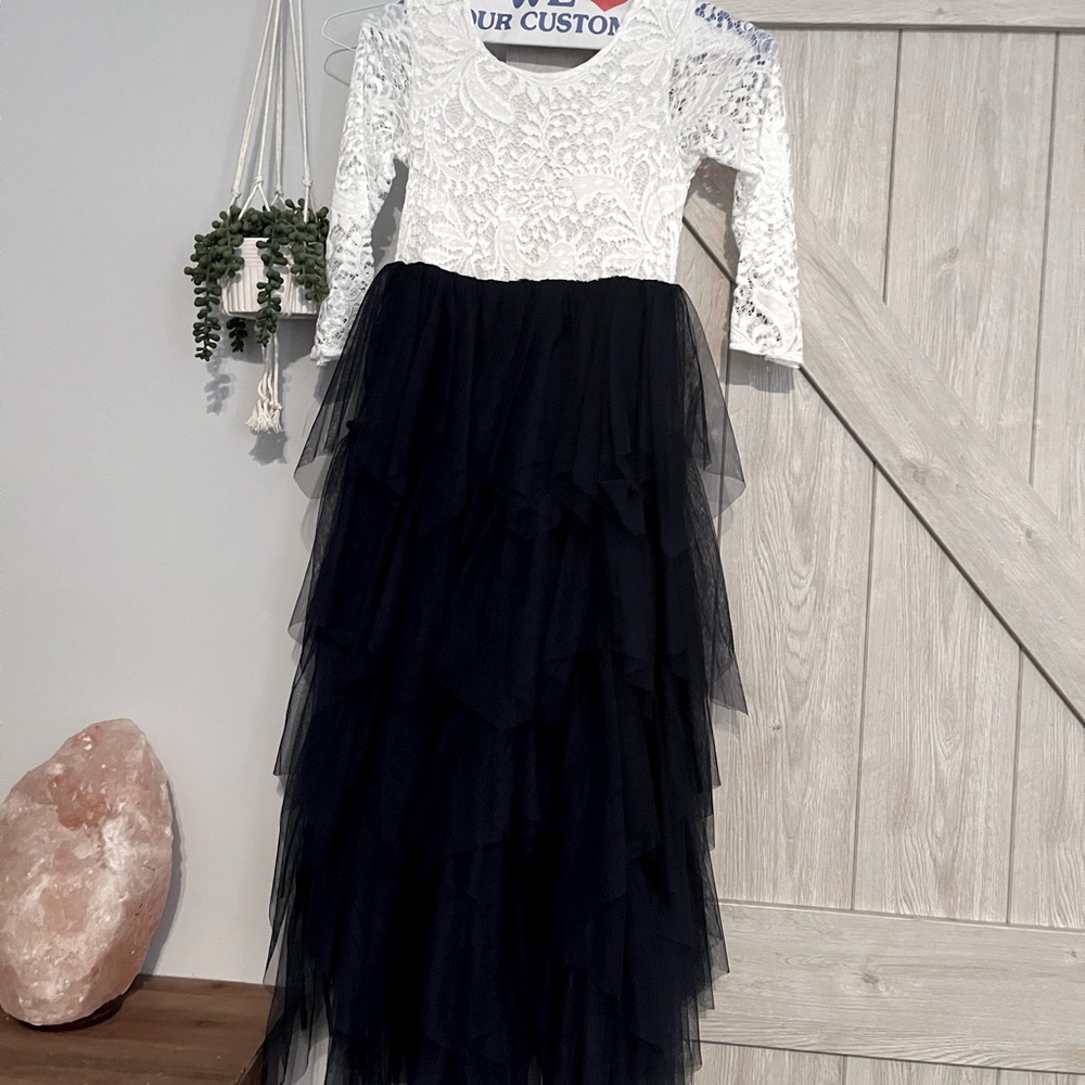 Floor length flower girl dress